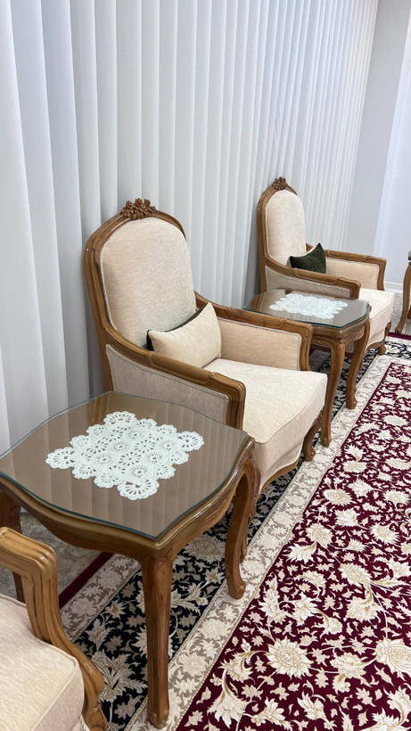 مبل فرانسوی ۳گل ۷ نفره چوب راش درجه یک مدل کلاسیک