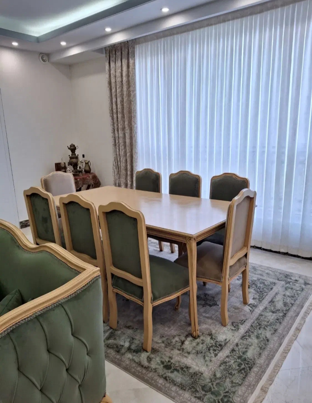 ناهار خوری فرانسوی ابزاری چوب راش درجه یک