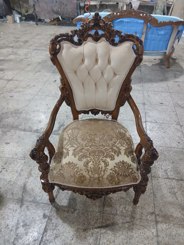 مبل خاطره تمام چوب راش ۷ نفره مدل کلاسیک